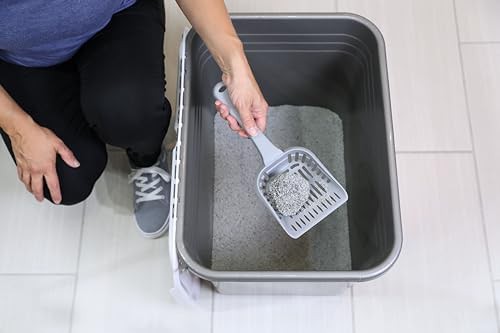 Extra large enclosed cat litter box with hinged lid — photo 4