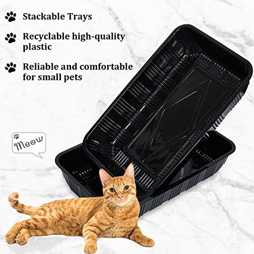 Black Disposable Litter Boxes 30 Pack — photo 4