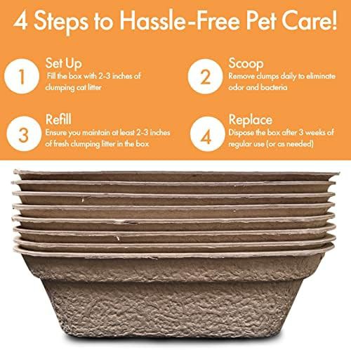 Odor Control Brown Cardboard Litter Boxes — photo 5