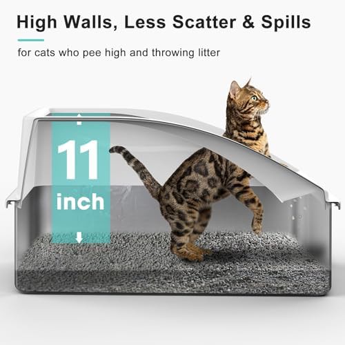 XL enclosed stainless steel cat litter box — photo 4
