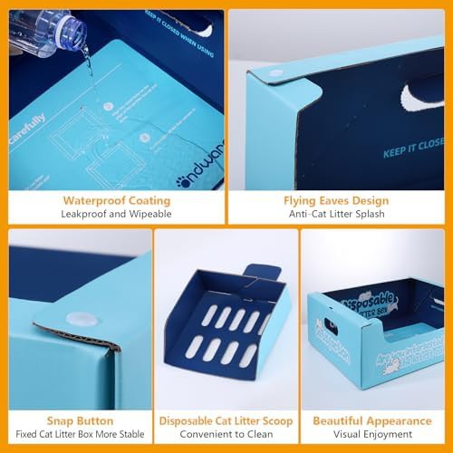 Disposable waterproof cardboard cat litter boxes — photo 4
