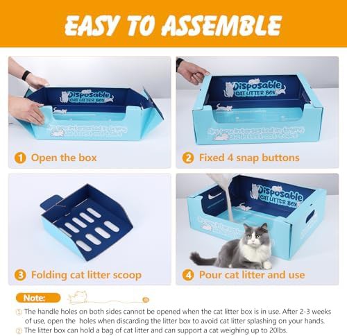 Disposable waterproof cardboard cat litter boxes — photo 5