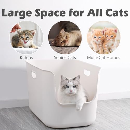 Extra large anti splash multi cat box — photo 3