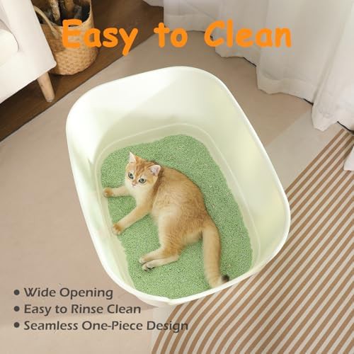 Grey high sided extra large litter box — photo 5