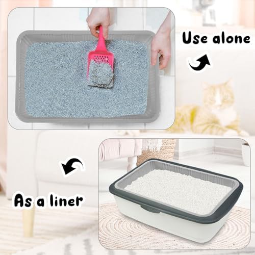 Disposable Grey Litter Boxes 30 Pack — photo 5