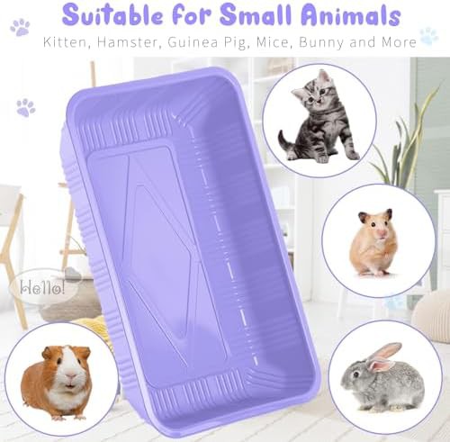Light Purple Disposable Kitten Litter Boxes — photo 3