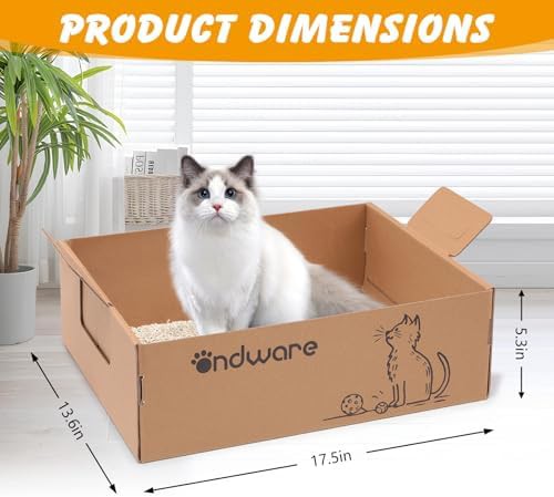 Foldable travel cardboard cat litter boxes — photo 3