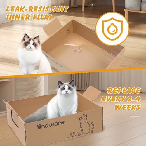 Foldable travel cardboard cat litter boxes — photo 4