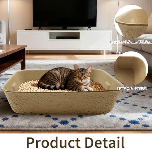 Portable paper waterproof litter tray eight pack — photo 3