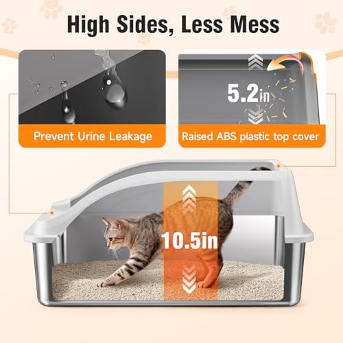 Large stainless steel litter pans 2-pack — photo 5