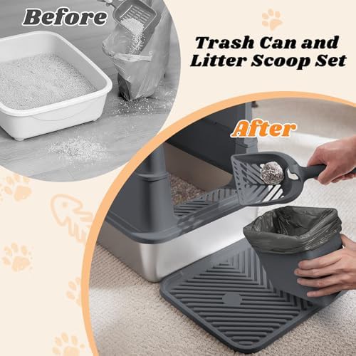 Enclosed stainless steel cat litter box with lid — photo 4